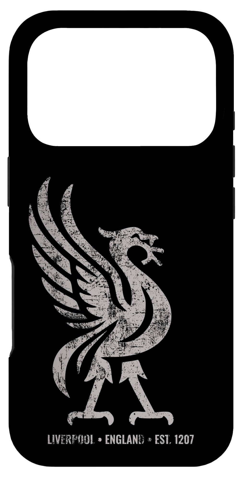 リバプール イングランド Est.1207 Colossal Liverbird Grey Age スマホケース iPhone 17 Pro 用