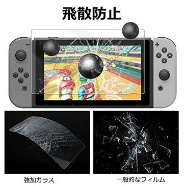 Nintendo Switch 保護フィルム-DOSMUNG(2枚セット)任天堂 Switch ガラス フィルム-強化保護ガラス 高精細 クリスタル透明度 9H硬度 ガラス飛散防止 指紋防止 気泡ゼロ
