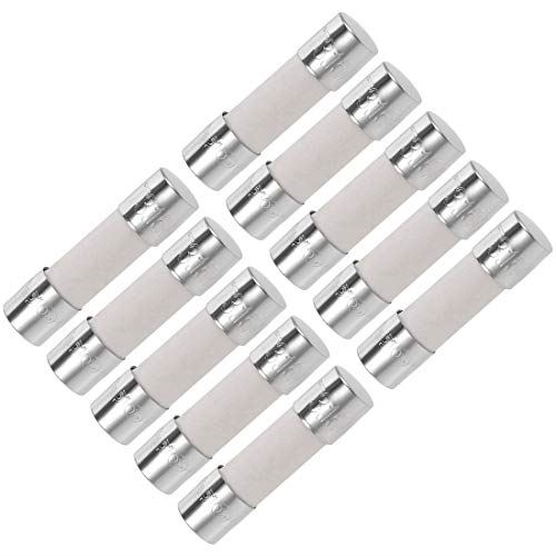 uxcell 交換用ヒューズ カートリッジヒューズ 3.15A 250V 5x20mm 遅効性 車 オーディオ アンプ セラミ..