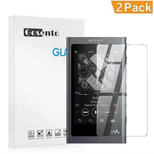 Gosento Walkman NW-A50シリーズ フィルム【2枚セット】2.5Dラウンドエッジ加工 日本旭硝子素材AGC 高透過率 ソニー SONY ウォークマン A50シリーズ ガラスフィルム 硬度9H Walkman NW-A55 / NW-A55HN / NW-A55WI / NW-A56HN / NW-A57 対応