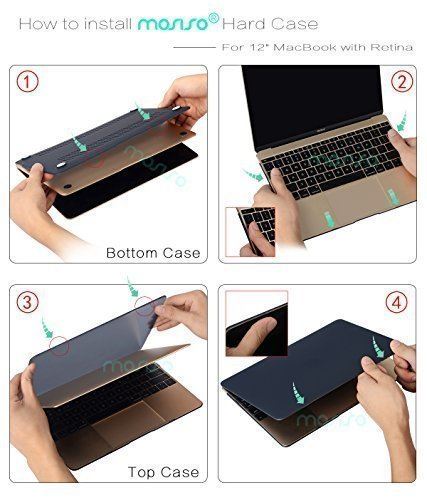 MOSISO 12 インチ MacBook Retina Display A1534 専用 2017/2016/2015 CD-ROM無し プラスチック ハードケース 薄型 耐衝撃 保護 シェルカバー（クリア） MacBook Pro Retina 12 インチ（A1534）