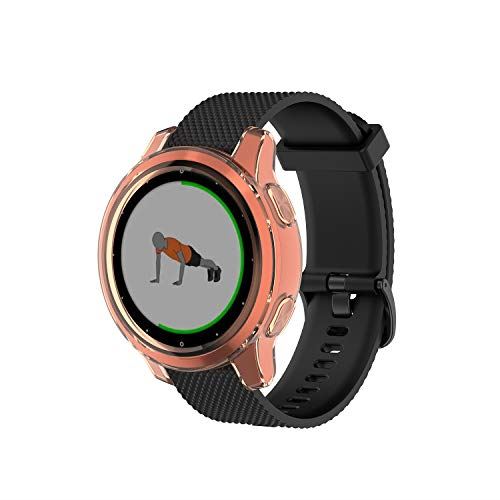 GARMIN vivoactive4S ケース ガーミン vivoactive 4S 保護ケース カバー Sooyeeh ソフトTPU製 半透明 プロテクターカバー 耐衝撃 薄型 軽量 指紋防止 黄変防止 滑り止め アクセサリー 5個入り (5色あり)