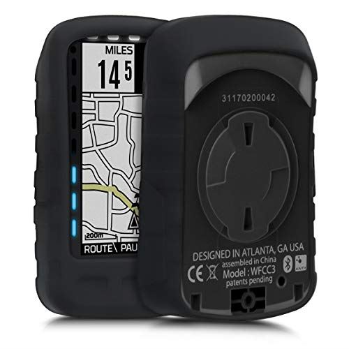 kwmobile Wahoo Elemnt Roam 用 ケース - シリコン GPS カバー - 自転車 ナビ 保護ケース 黒色