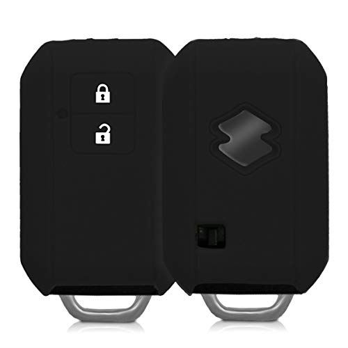 kwmobile ケース - シリコン キー保護 Suzuki - 車 鍵 プロテクション Suzuki 2-ボタン 車のキー Keyless Go 用 黒色 kwmobile ケース - シリコン キー保護 Suzuki - 車 鍵 プロテクション Suzuki 2-ボタン 車のキー Keyless Go 用 黒色