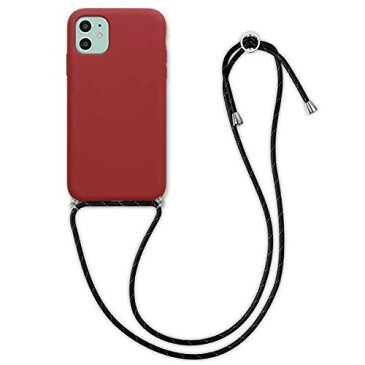 kwmobile Apple iPhone 11 用 ケース - ネック ショルダー ストラップ付き 首かけ 斜めがけ - ひもの長さ調整可! スマホカバー
