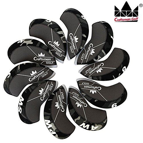 ゴルフアイアンカバー ウェッジカバー ヘッドカバー 迷彩