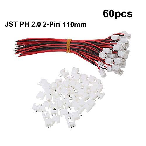 GTIWUNG 30ペア JST 2.0 PH コネクタ オスとメス 2.0mm プラグコネクタ 2ピン 端子コネクタワイヤー ジ..