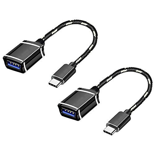 【2個セット】USB C to USB 3.0 変換アダプター OTG対応 高速データ伝送＋急速充電 MacBook/Pro/Air/Surface/Dell/Sony Xperia/Samsung 等に対応 Type C to USB 3.0