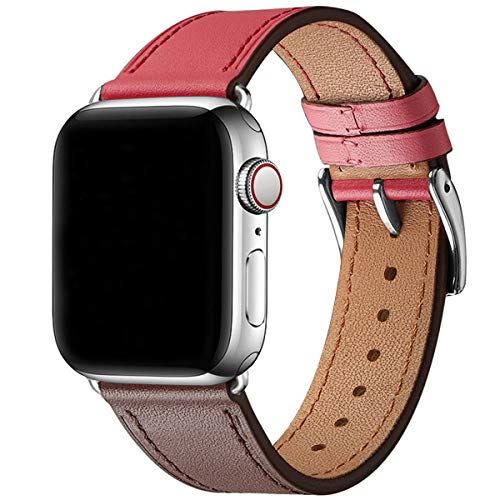 WFEAGL コンパチブル Apple Watch バンド，は本革レザーを使い iWatch Series 6/SE/ 5/4/3/2/1 Sport Edition向けのバンド交換ストラップです コンパチブル アップルウォッチ バンド 38mm 40mm…