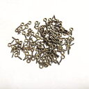 ネジヒートン 5*10mm 金古美*100個 uvレジン アクセサリー パーツ 金具 ハンドメイド 手芸 クラフト DIY ネジ型【金古美 5*10mm】