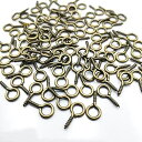 ネジヒートン 7*15mm 金古美*100個 uvレジン アクセサリー パーツ 金具 ハンドメイド 手芸 クラフト DIY ネジ型【金古美 5*10mm】