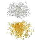 ネジヒートン 5*10mm ゴールド*50個+シルバー*50個 uvレジン アクセサリー パーツ 金具 ハンドメイド 手芸 クラフト DIY ネジ型【金+銀 5*10mm】