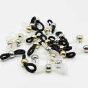12ペア/セット 21x4.2mm メガネチェーン メガネ留め具 グラスコードパーツ 眼鏡チェーン 接続用ゴム 眼鏡補助物 透明クリア 柔軟性あり 使用簡単 アクセサリーパーツ 手芸 クラフト DIY用品 (丸カン)