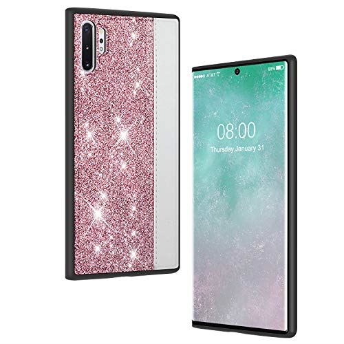 J&D Galaxy Note 10+/Note 10 Pro/Note 10 Plus/Note 10 Plus 5G/Note 10+ 5Gケース、[きらめき] [合成皮革テクスチャ] [軽量] スパークリングSamsung Galaxy Note 10+対応で耐衝撃、傷つけ防止、保護性のあるスリムソフトンバンパーケース - [Galaxy Note 10に対応不可能]