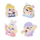 ワッペン アイロン刺繍 Medeay アップリケ DIY服 可愛いこ娘 モチーフ おしゃれ 装飾 男の子 女の子 保育園 幼稚園 パッチ 補修 4枚セット 衣類 浴衣 手袋 手帳 飾り