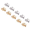 UNICRAFTALE 2色 クリップオンイヤリングパーツ 304ステンレス製イヤクリップ ピアスフック 耳穴なし用 ステンレス鋼色 ゴールド ピアスパーツ スタッドピアス 耳飾り メンズレディジュエリー イヤリング作り アクセサリーパーツ クラフト用品 手作り素材 DIY材料 40個