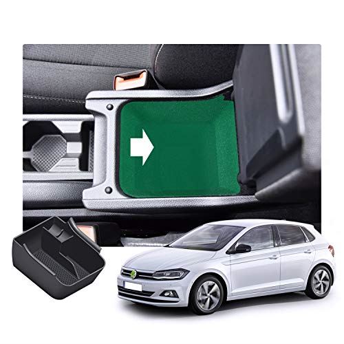 【RUIYA】 VW フォルクスワーゲン ポロ (VW POLO MK6) 対応 センターコンソール コンソールトレイ 小物入れ