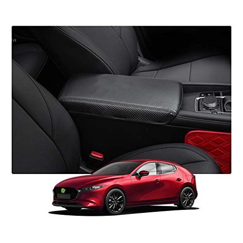 【RUIYA】マツダ3 アクセラ 4代目（MAZDA3 AXELA）専用アームレストボックスカバー アームレストカバー 手すりボックスアームレストカバー (黒色)