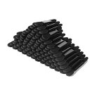 Deksias(デクシアス)【業務用・使い捨て・ディスポ】アイシャドウブラシ100本 ダブル 化粧ツール (100, ブラック)