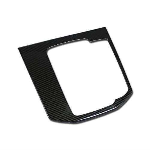 RUIQ マツダ CX-5 KF系 2017 2018 専用 内装 ステンレス 変速レバー カバーガーニッシュ マルチメディア ボタン カバー リム MAZDA CX5 専用 設計 (変速レバー カバーガーニッシュ炭素繊維黒色仕様)