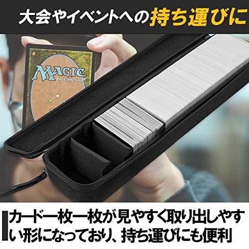 Hamilo カード収納 カードゲーム Hamilo ゲームカードキャリーケース カード収納 大容量タイプ 大容量タイプ ブラック Wes Store