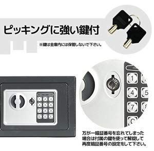 最新人気 Lysmics 金庫 ミニ金庫 電子金庫 テンキー式 小型 家庭用 オフィス 壁付け対応 緊急キー付き 23 17 17cm グレー Wes Store Www Mahasarakham M Society Go Th