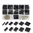 QIコネクター デュポンコネクタセット 620個セット2.54mm ピッチ オス メス ジャンパーピン 配線コネクター 2550 コネクター 配線コネクタ(収納ケース付き)