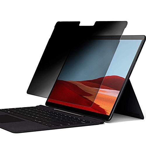 AnnTec Surface Pro X のぞきみ防止 フィルム Surface Pro X プライバシーフィルター 日本製素材 4H ブルーライトカット 反射防止 紫外線カット 覗き見防止 プライバシーフィルム Surface Pro X 保護フィルム