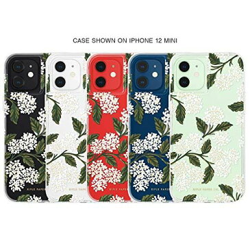 【Rifle Paper Co. by Case-Mate】 抗菌・3.0m 落下耐衝撃ハイブリッドケース ライフルペーパー Clear Hydrangea White/w Micropel for iPhone 12 mini CM043620