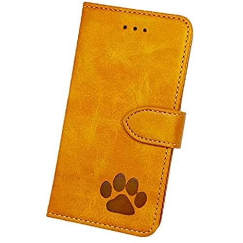 [Amigo Doggos(アミーゴドッゴス)] iPhone 5 / iPhone 5S / iPhone SE (第1世代) ケース 日本製 肉球 スムースレザー カードポケット スタンド機能 スマホケース 手帳型ケース 全面保護 衝撃吸収 保護カバー iPhone5/5S/SE第1世代 キャメル