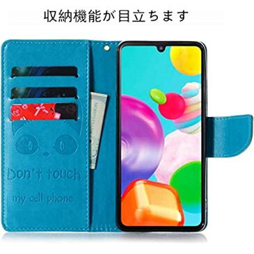 BASIO4ケース KYV47 ケース 京セラ ベイシオ4ケース KYV47ケース ベイシオ4スマホケース KYV47携帯カバー KYV47手帳型 case かわいい 猫柄 人気 ストラップつき マグネット横置き機能 カード入れ 薄型 耐衝撃 全面保護カバー (BASIO 4 / KYV47, ブルー)