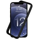 RhinoShield iPhone 12 / 12 Pro CrashGuard NXバンパーケース - 3.5mの落下衝撃からも保護 背面のないスタイリッシュデザイン - ブラック iPhone 12 / 12 Pro - ブラック