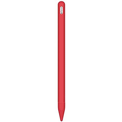 FRTMA 相互運用可能なApple Pencil(第2世代)シリコンリップ + ペン先カバ-(2個)セット、iPad Pro 12.9"(第3世代)、iPad Pro 11" 適用 (赤)