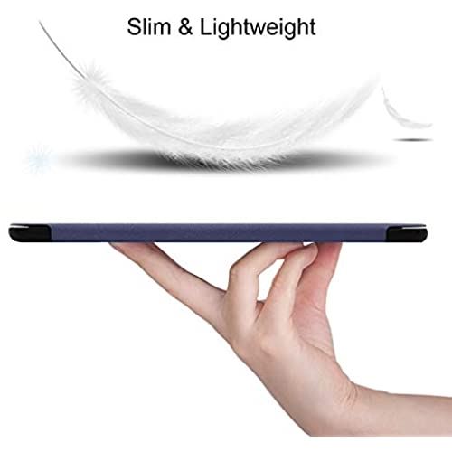 Samsung Galaxy Tab S6 ケース サムスン Galaxy Tab S6 10.5インチ カバー 【Jinmdz】軽量 薄型 耐衝撃 傷防止 PU レザー スマートカバー ハード 背面 三つ折り スタンド オートスリープ ウェイクアップ 機能 Galaxy Tab S6 SM-T860 / SM-T865 スマートケース (ブルー)