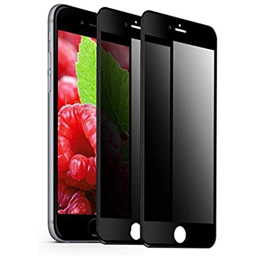 iphone8plus/7plus ガラスフィルム のぞき見防止 iphone8 plus フィルム 全面 あいふぉん8プラス ガラス 8plus 用 保護フィルム のぞき見 【2枚セット/5.5インチ/ブラック/気泡ゼロ/割れない】 iphone8/7plus ブラック-【覗き見防止】