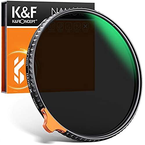 K&F Concept ѼNDե륿 58mm ND2-ND400 Nano-X II  إ饹 ʥΥƥ   ɿɿ