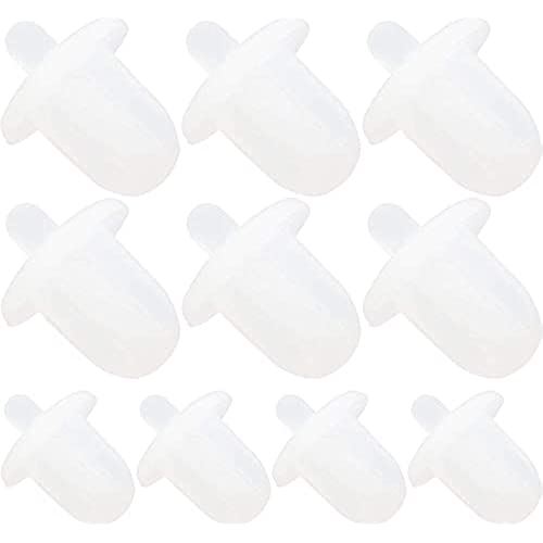 オーディオファン ダストキャップ ステレオ 標準 プラグ 6.35mm ダストカバー ホコリ混入防止 ホワイト 10点セット ホワイト・10点セット