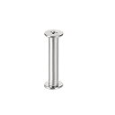 uxcell M4x25mm Round Cross Head Screw Post Binding Leather Fastener, Nickel Plated, 25 Sets