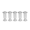 uxcell Hex Socket Screw Post Binding Screws Leather Fastener, M6x10mm, Stainless Steel, 5 Sets
