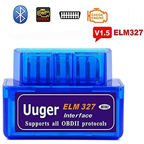 ELM327 OBD2スキャンツール BLUETOOTH v1.5 自動車 故障診断機 mini obd2スキャナー 日本語マニュアル 設置簡単車両のECU情報をアプリでチェック ＊iPhoneは対応できません