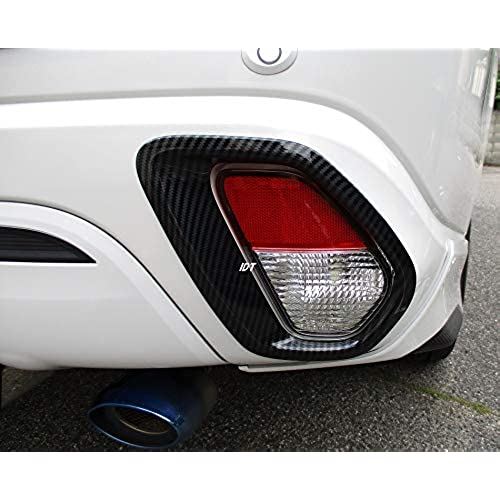 ミニウエス付 新型 後期 アウトランダー カーボン リフレクターカバー リア フォグ ベゼル GF7W 8W PHEV バックフォグ テール