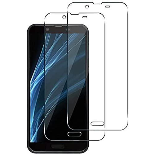 【2枚入り】 AQUOS Sense2 用 ガラスフィルム SHV43 SH-01L SH-M08 フィルム 【気泡ゼロ/干渉しない/貼り付け簡単】 アクオスSense2 強化ガラス 液晶 保護フィルム