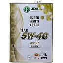 JDA エンジンオイル スーパーマルチグレードエンジンオイル 5W-40 SP 4L 全合成基油