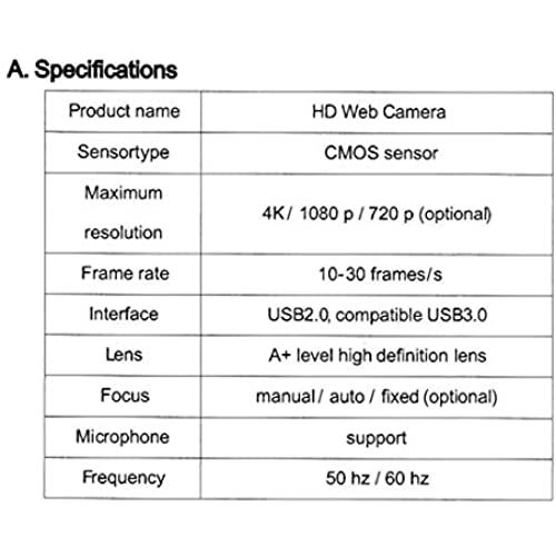 BJSウェブカメラ 800万画素 4K, 2448PウルトラHD ウェブカメラ, Sony社製CMOSセンサー搭載, プライバシーシャッター USB3.0, 広角84.5度 三脚付き レンズクリーナー付き