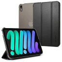 Spigen iPad Mini6 P[X 2021 O܂P[X X  y X^h Apple Penci2 AOE[dΉ I[gX[v EFCNΉ PUU[ X}[gP[X X}[gEtH[h ACS03763 (ubN)