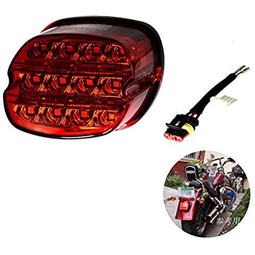 YHMTIVTU ブレーキ テールライト テールランプ LED 多機能 ハーレー Harley Dyna Sportster Road King用 レッド