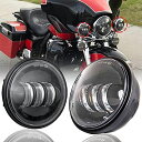 VOSICKY(ボスキー) Harley Davidson ハーレーダビッドソン オートバイク 汎用 改装 用 LED フォグランプ 補助ライト 4.5インチ ...