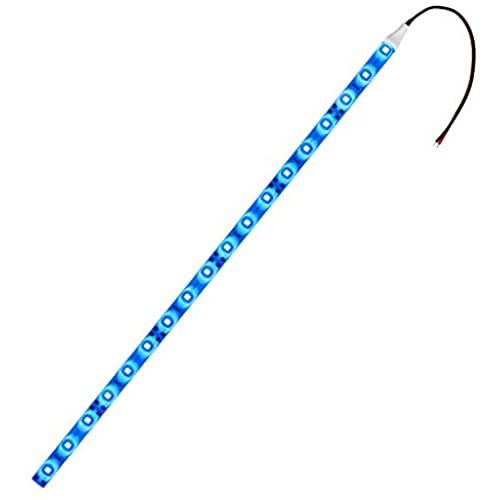 【1本入り】 LEDテープライト 12V 防水 1チップ 50cm (白ベース) 発光色：青色