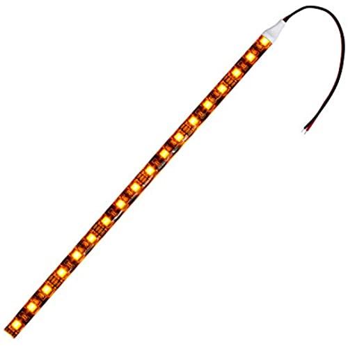 【2本入り】 LEDテープライト 12V 防水 3チップ 15cm (黒ベース) 発光色：黄色