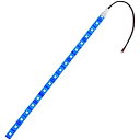【1本入り】 24V 防水 LED テープライト 3チップ 50cm (白ベース) 発光色:青色